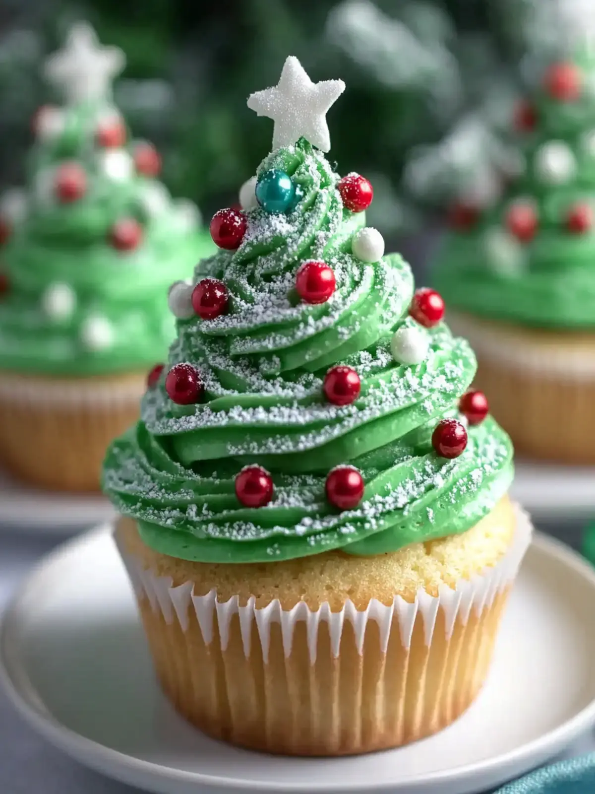Christmas Tree Cupcakes