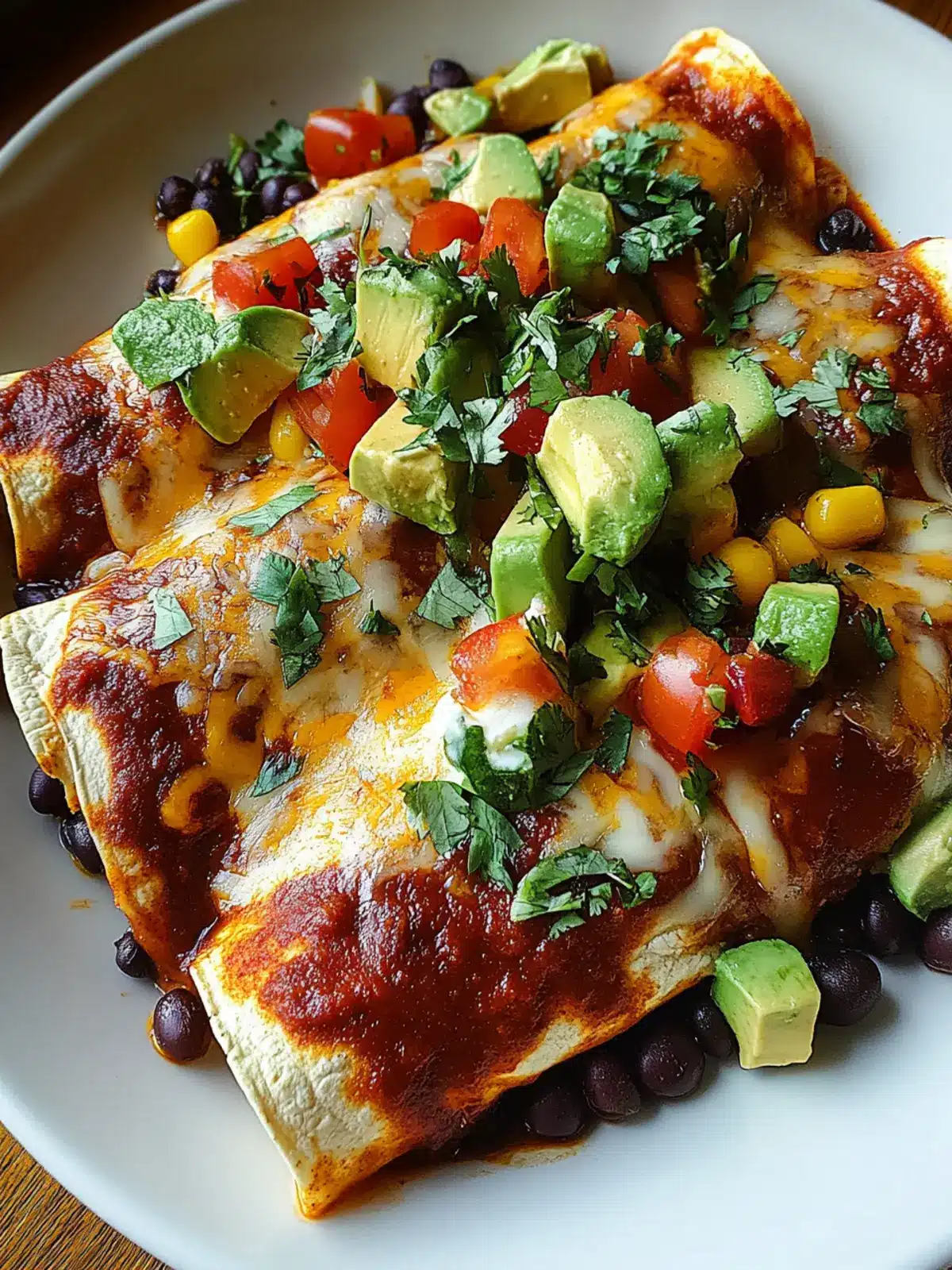 Vegetarian Black Bean Enchiladas