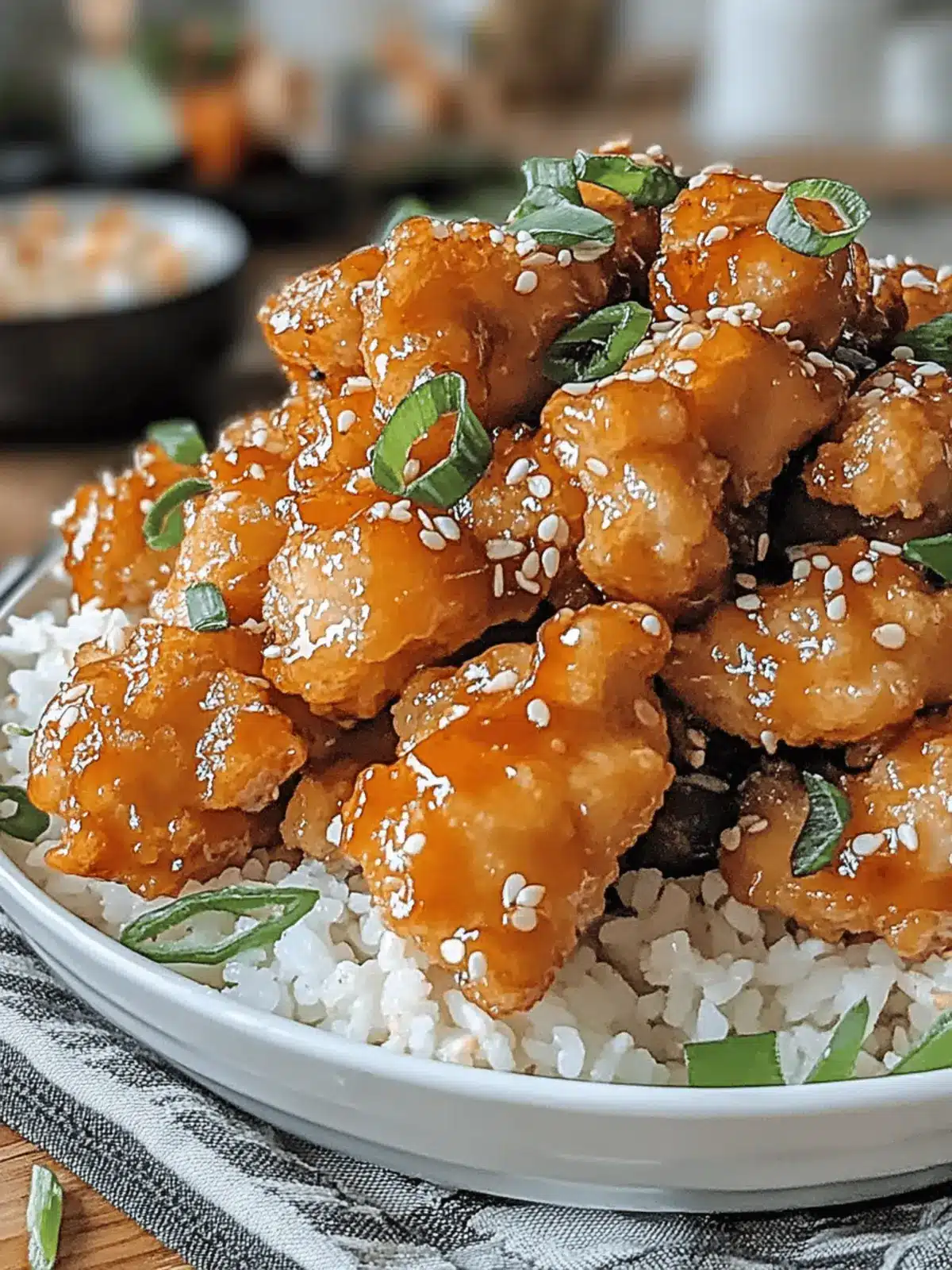 Crunchy Air Fryer Sesame Chicken