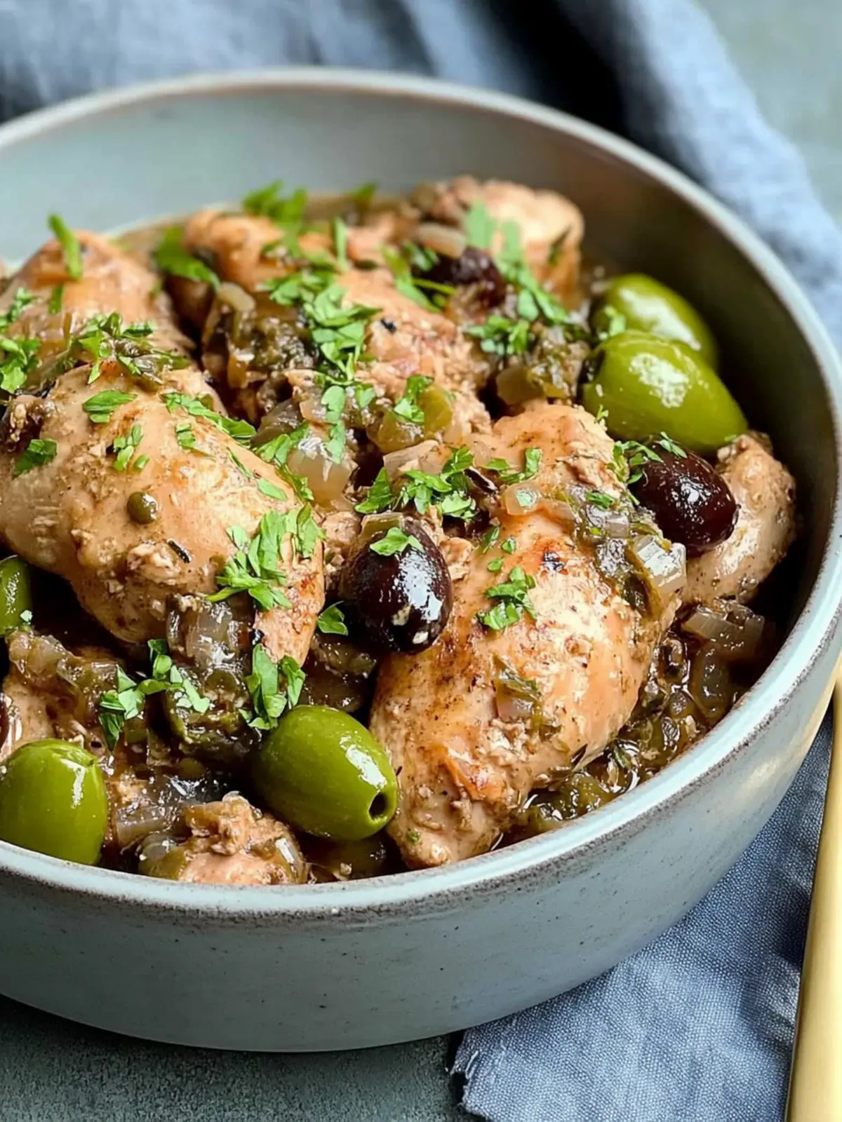 Slow Cooker Chicken Marbella