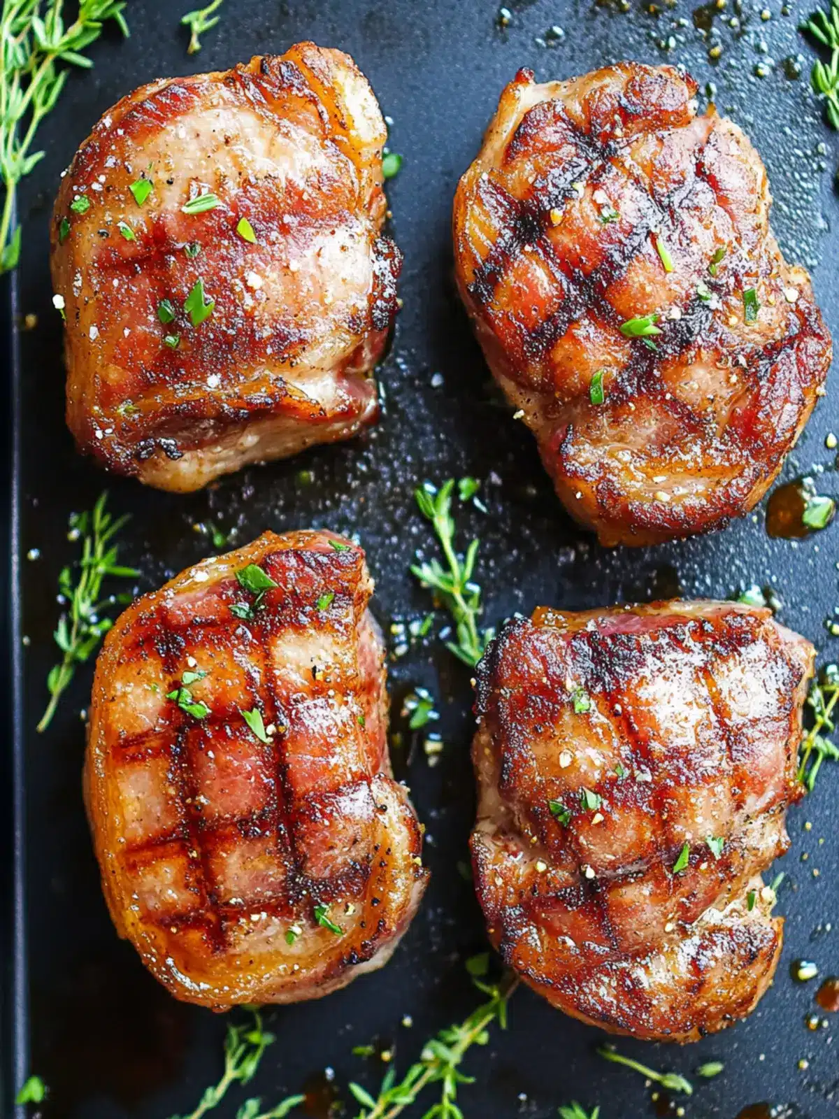 Bacon Wrapped Pork Chops