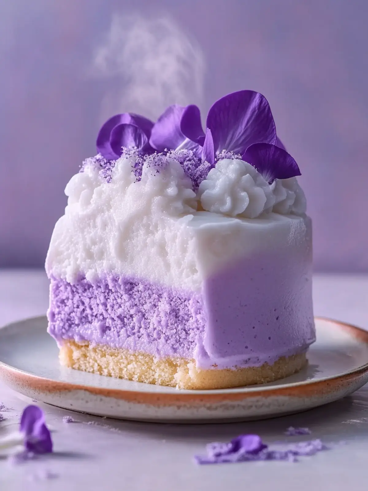Fluffy Taro Ube Cloud Cake