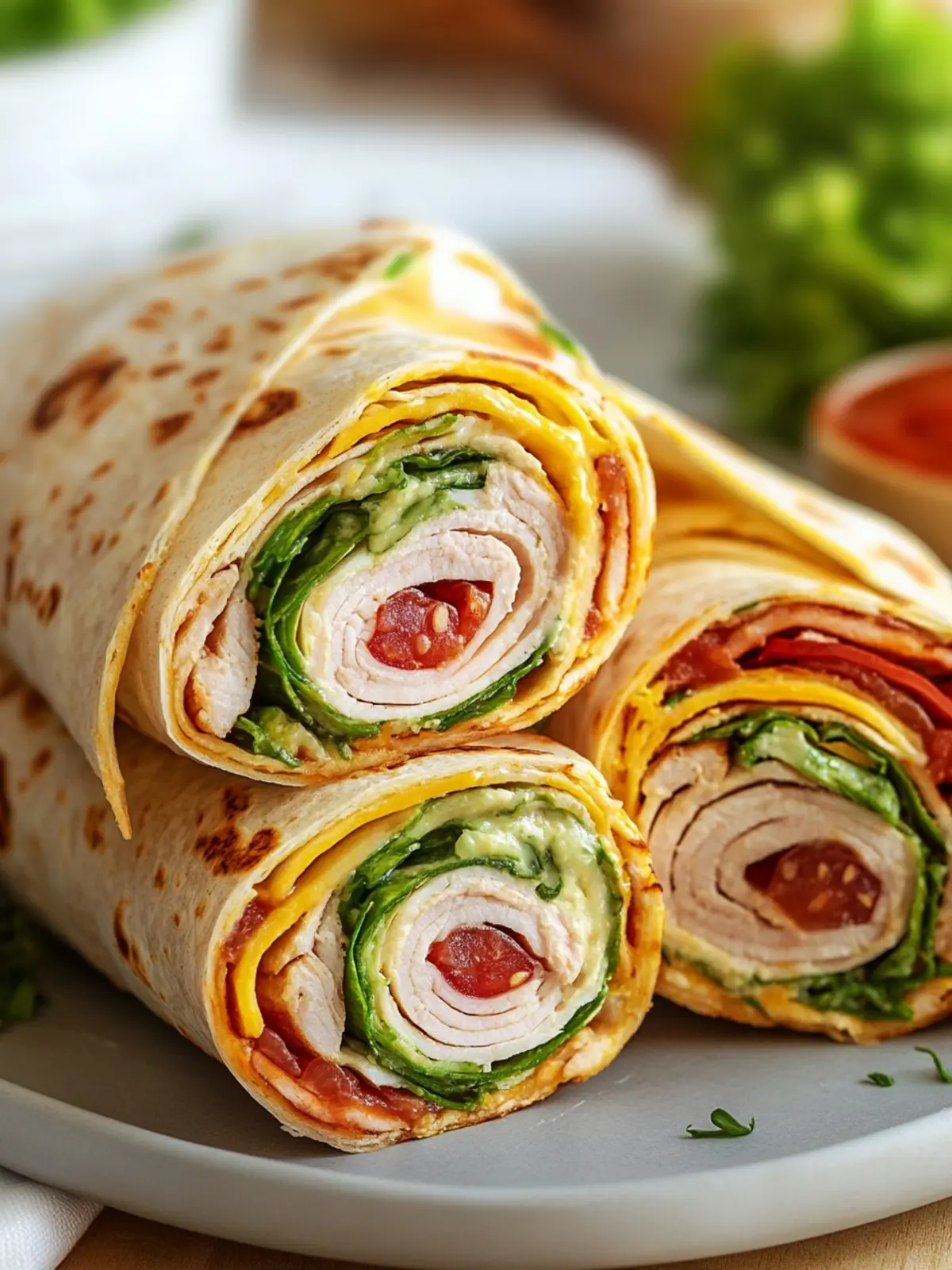 California Turkey Club Wraps