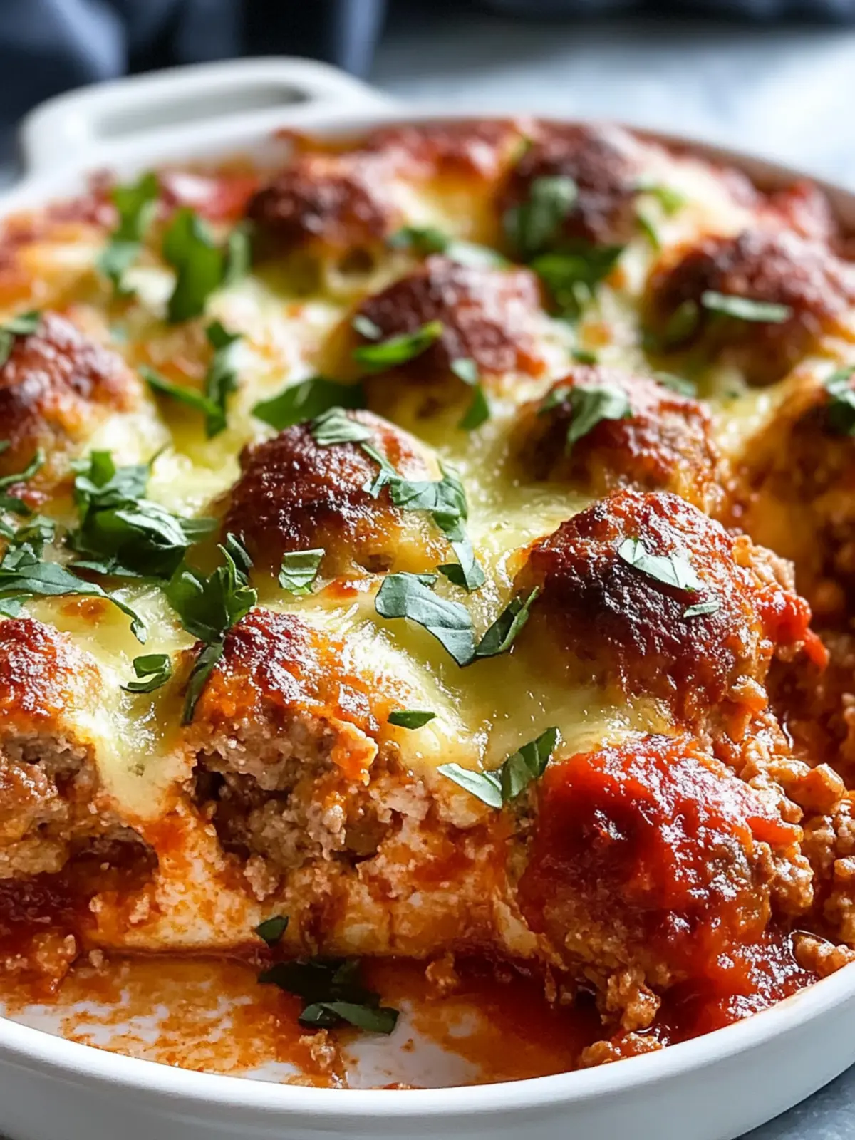 Dump-and-Bake Meatball Casserole
