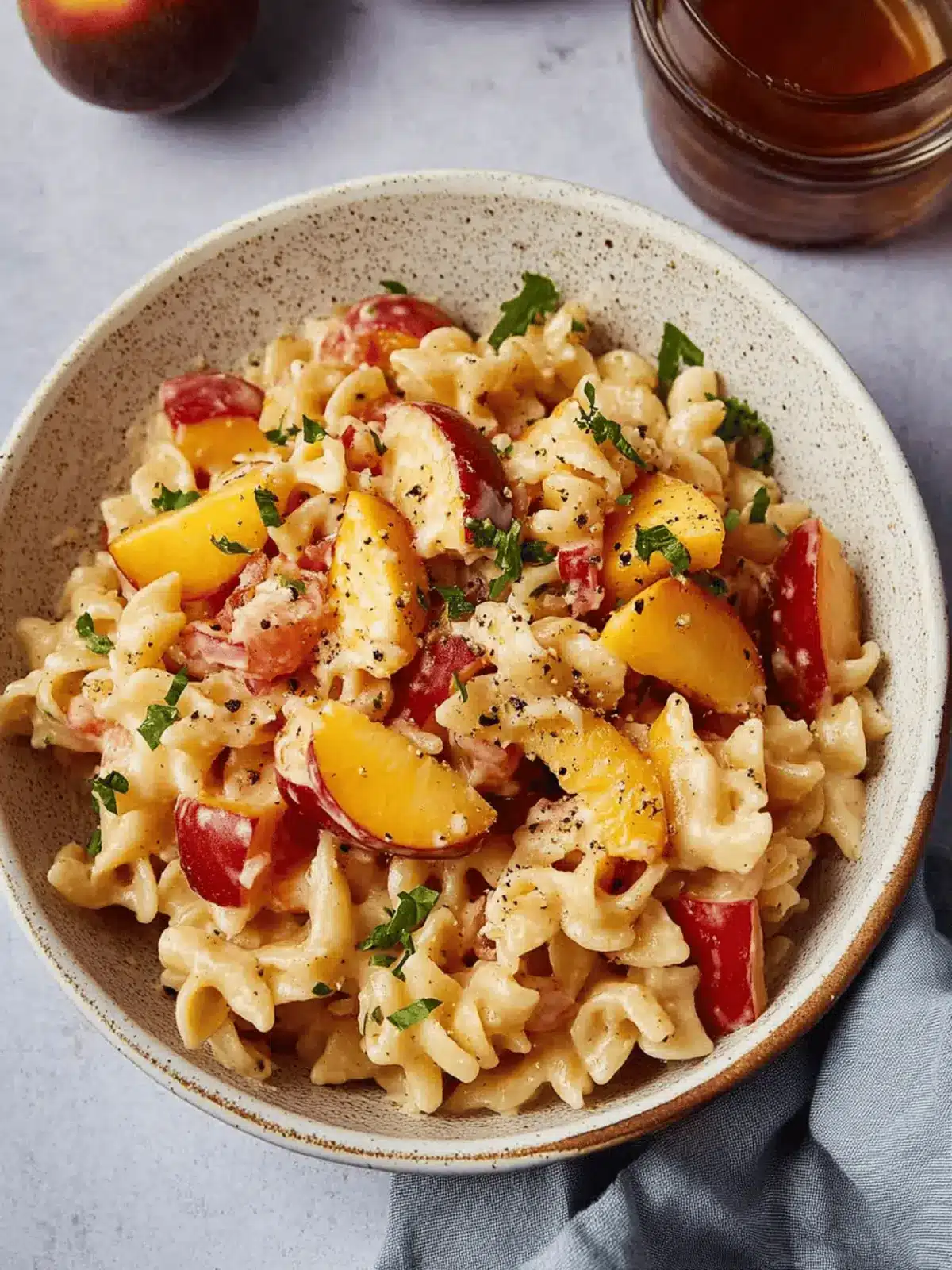 Summer Pasta Salad with Fresh Peaches for a Refreshing Twist 4 Summer Pasta Salad with Fresh Peaches