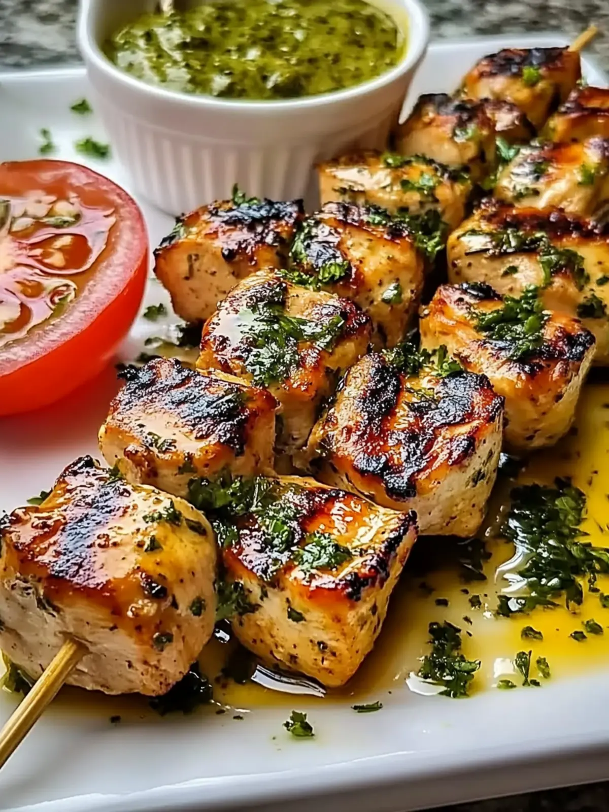 Greek Chicken Souvlaki with Maple Dijon Glaze