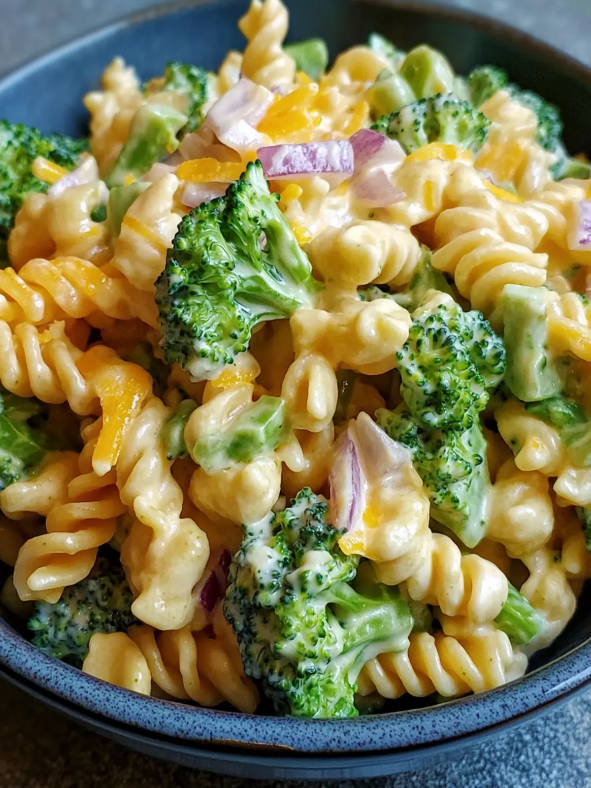 Broccoli Cheddar Pasta Salad