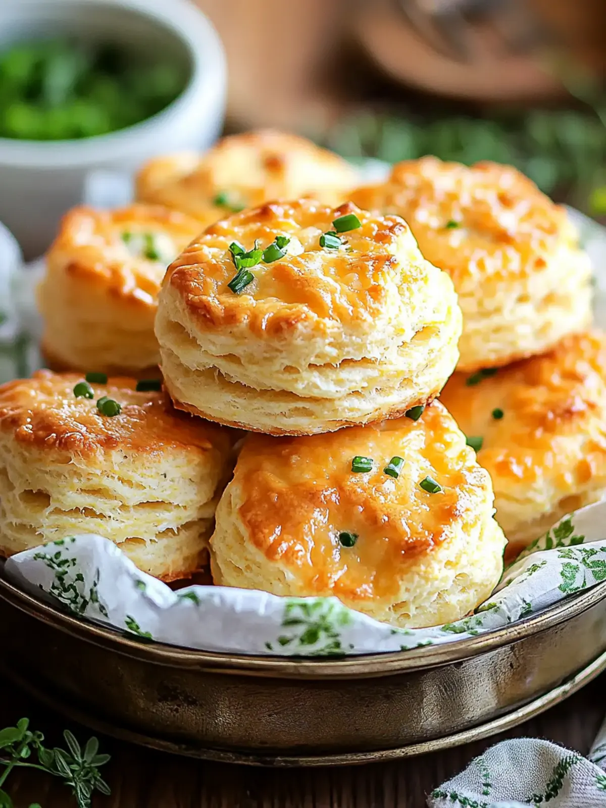 Cheddar Chive Biscuits