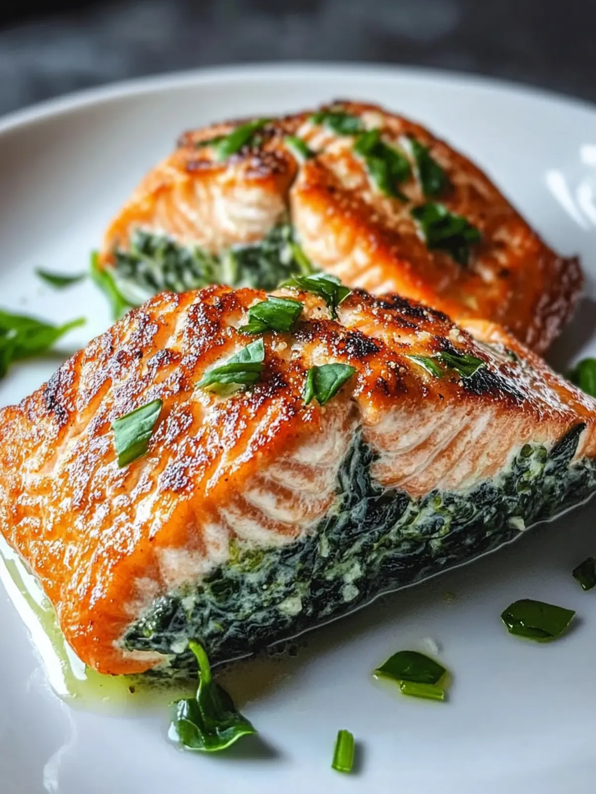 Spinach Stuffed Salmon: A Quick Healthy Delight for Dinner 4 Spinach Stuffed Salmon
