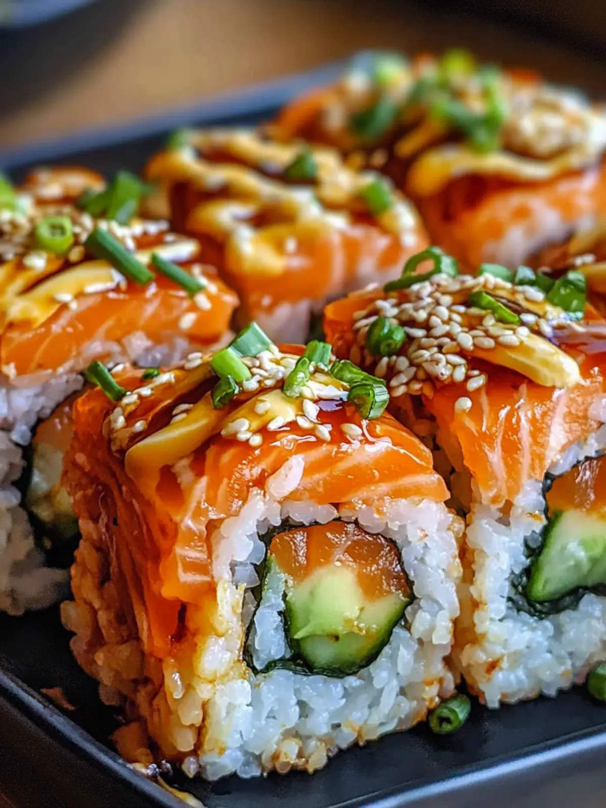 Spicy Salmon Sushi Bake
