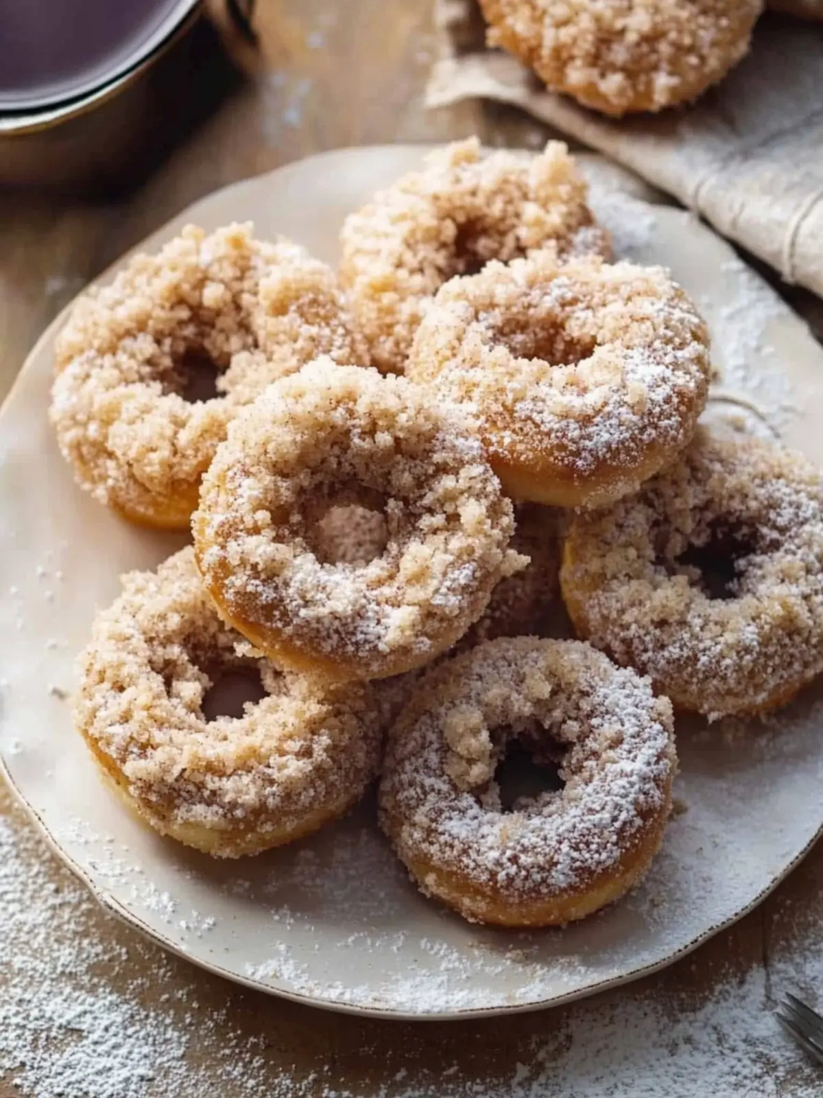Crumb Cake Donuts