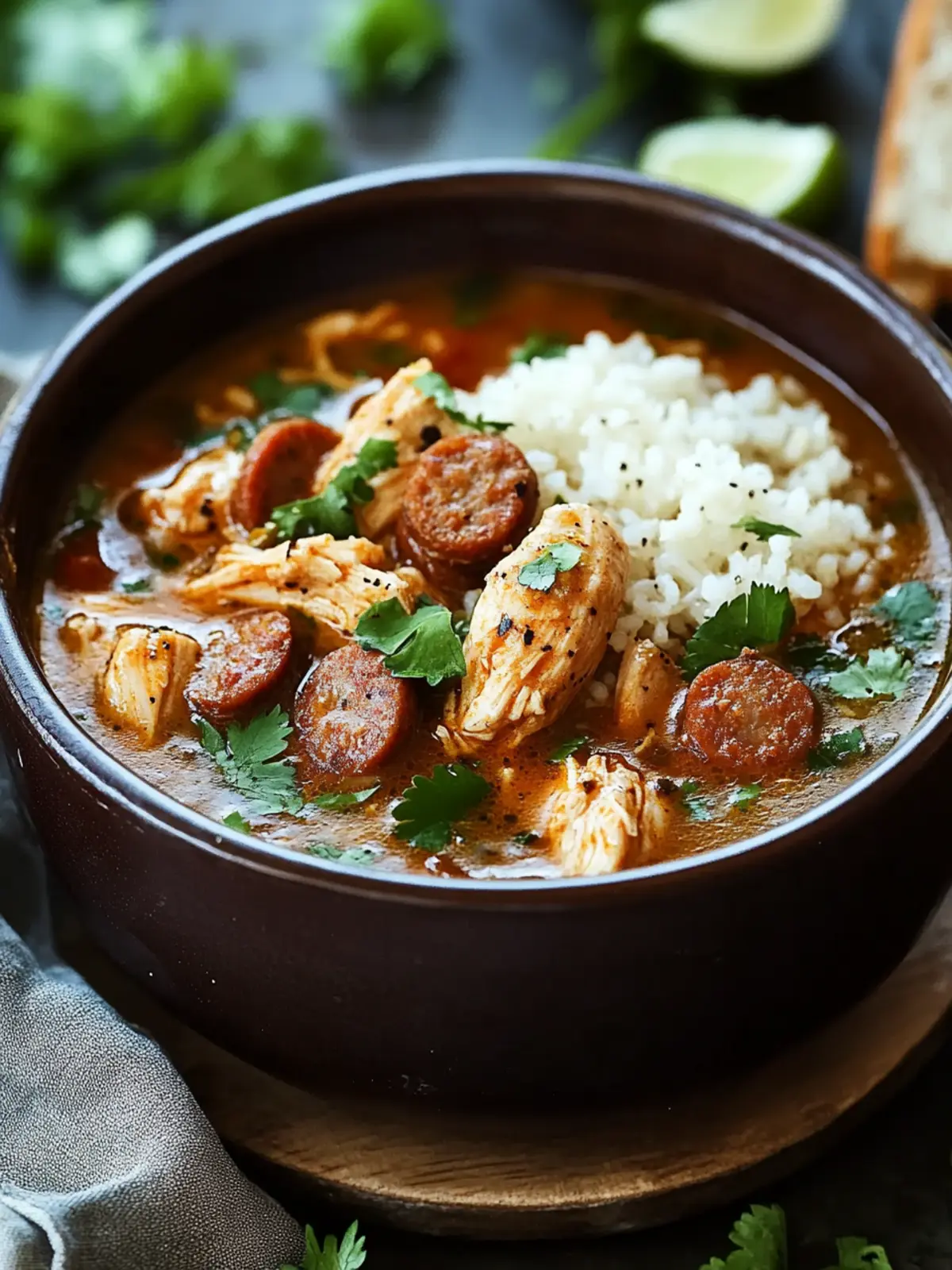 Cajun Chicken and Sausage Gumbo
