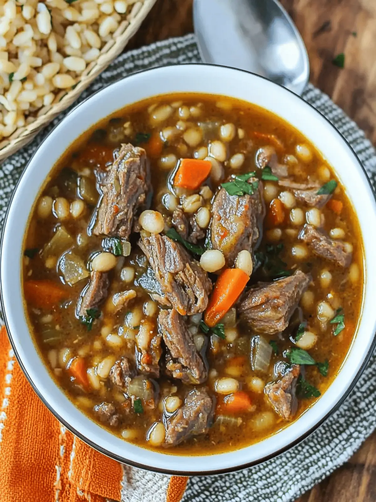 Cozy Up with Homemade Crockpot Beef Barley Soup Today 4 Crockpot Beef Barley Soup