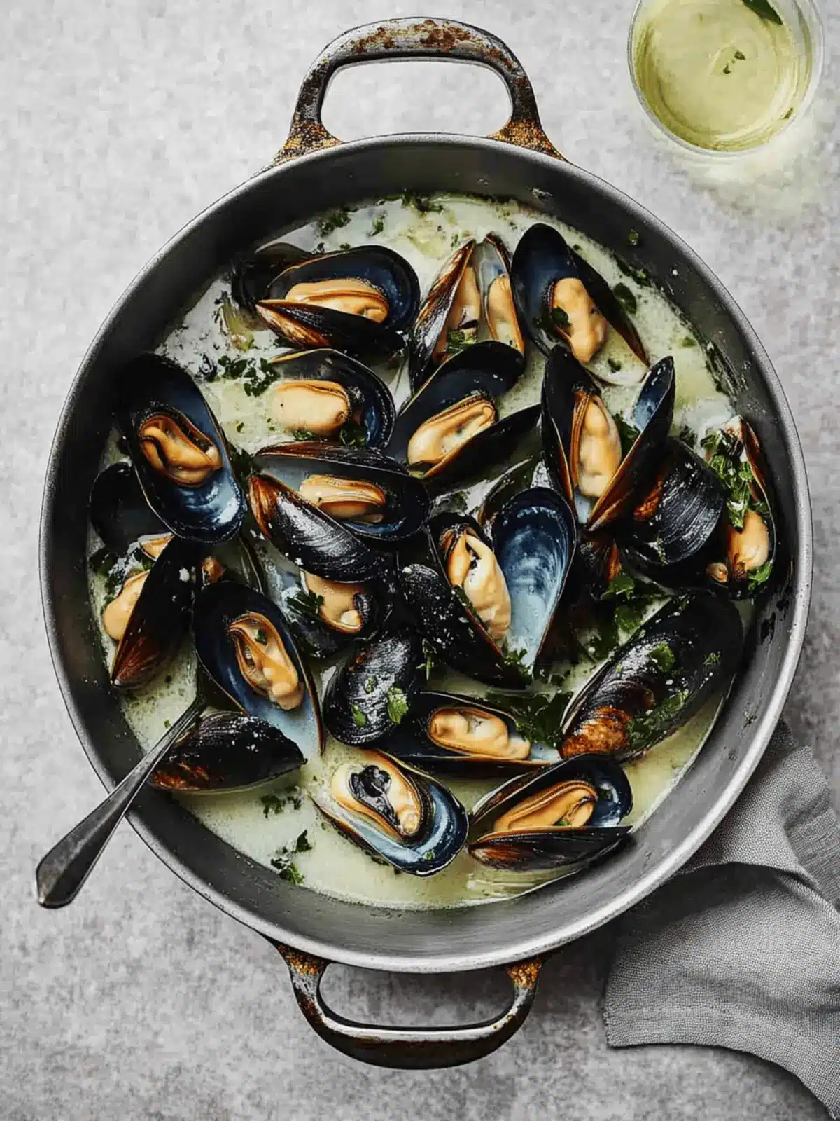 20-Minute Moules Marini res (Mussels in White Wine)