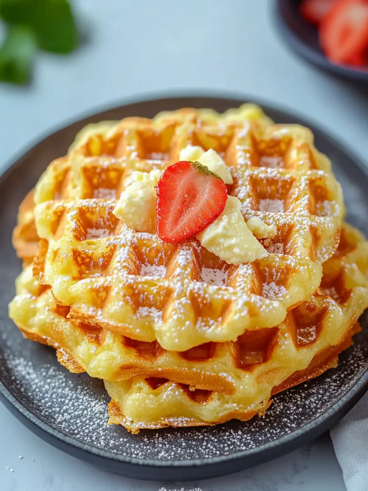 Cheesy & Crispy Chaffles
