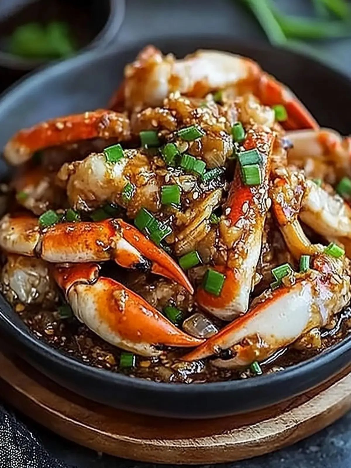 Stir-Fried Crab with Ginger and Shallot