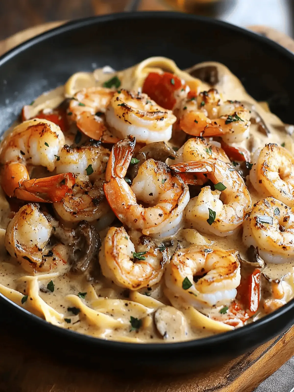 Blackened Shrimp Stroganoff