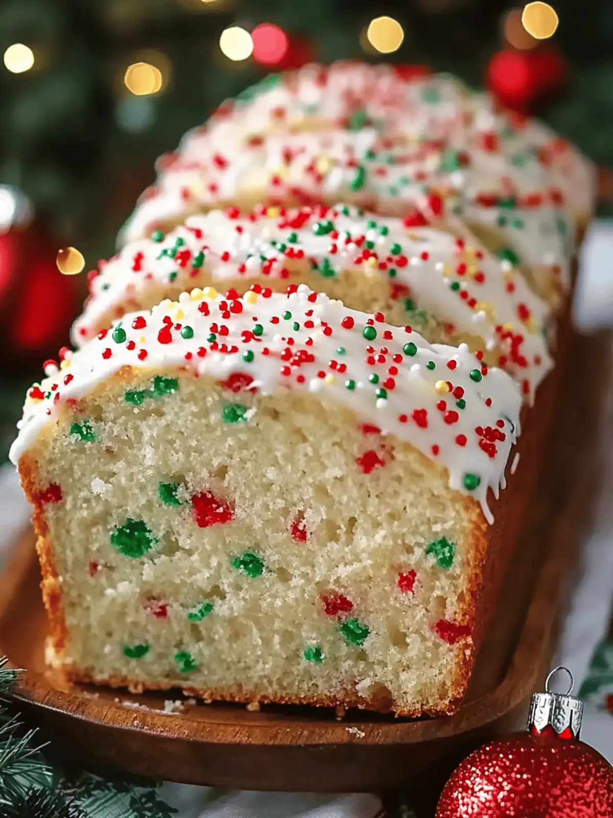 Christmas Sprinkle Buttermilk Bread