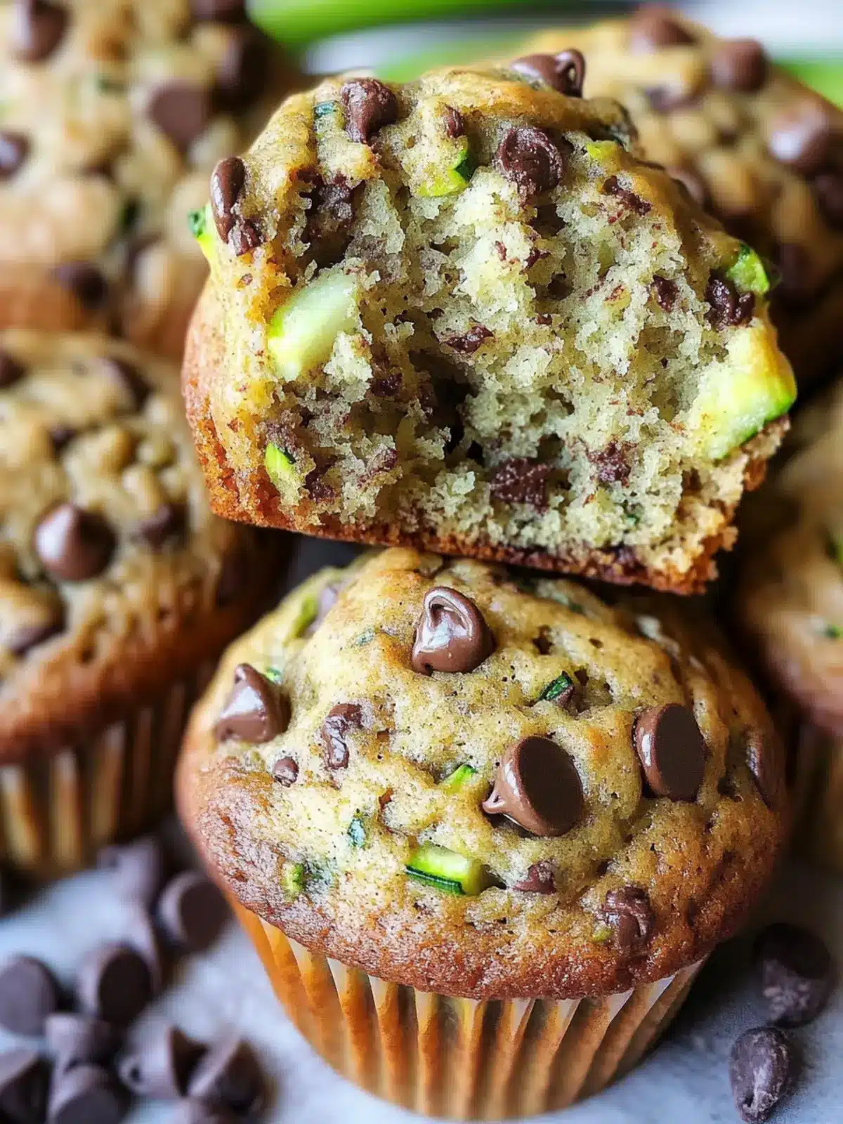 Delicious Zucchini Chocolate Chip Muffins You ll Love Today 2 Zucchini Chocolate Chip Muffins