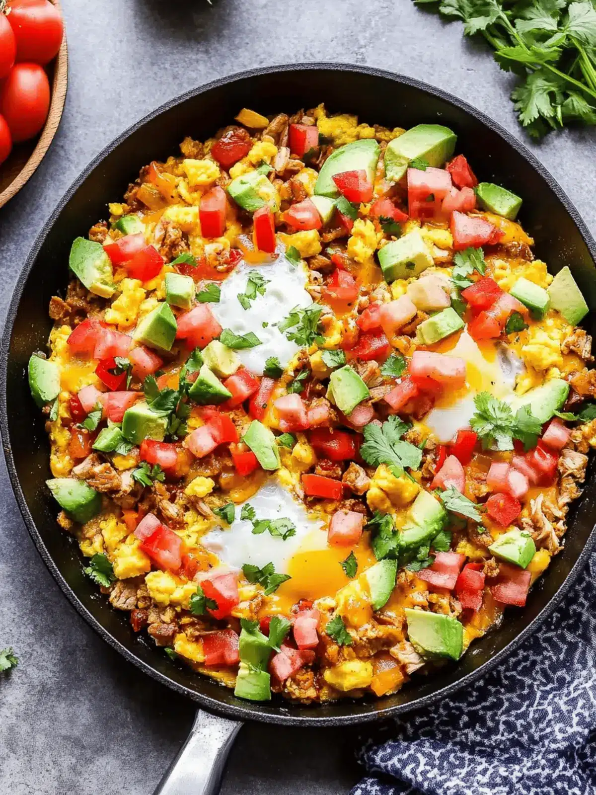 Southwest Turkey and Egg Breakfast Skillet: Healthy and Hearty! 3 Southwest Turkey and Egg Breakfast Skillet