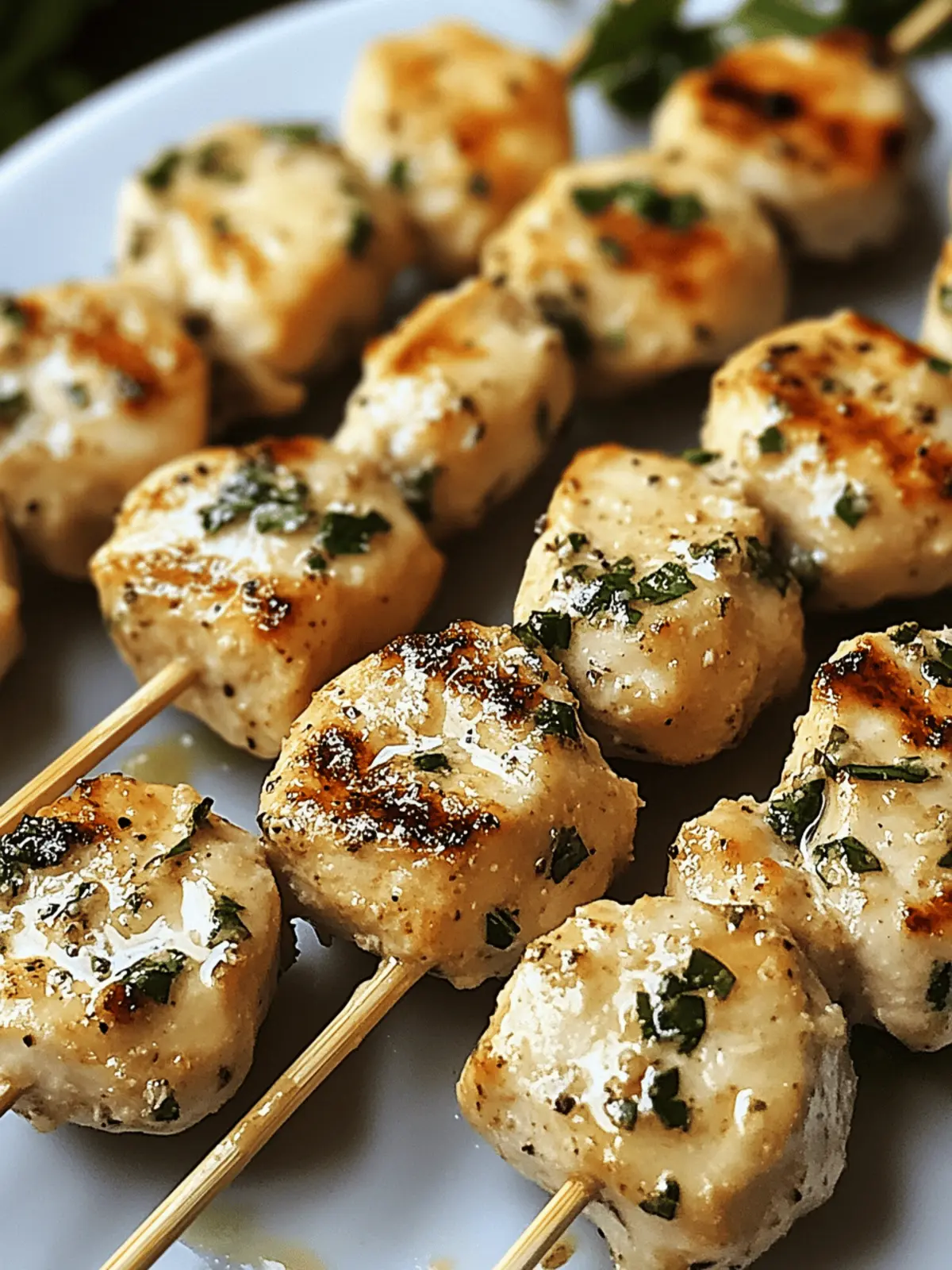 Savor the Flavor: Garlic Parmesan Chicken Kebabs Recipe 2 Garlic Parmesan Chicken Kebabs