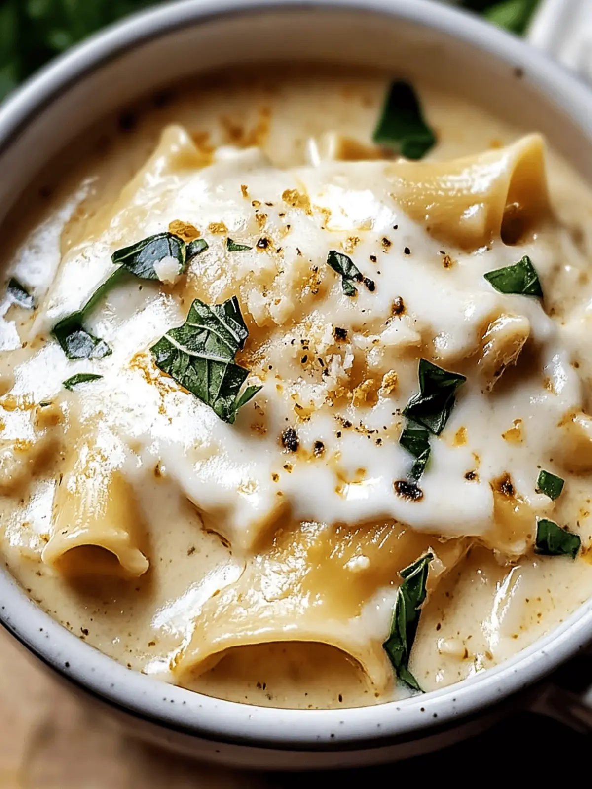 Alfredo Lasagna Soup
