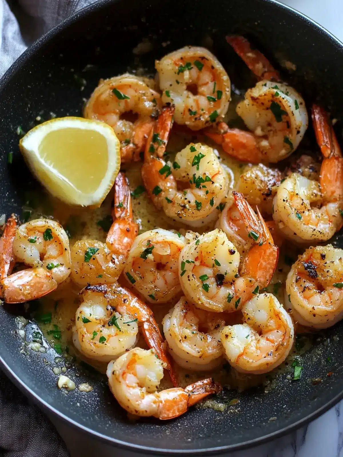 Garlic Butter Saut ed Shrimp