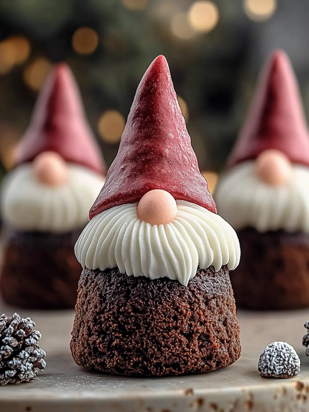Irresistible Brownie Bite Gnomes That Bring Holiday Cheer 4 Brownie Bite Gnomes