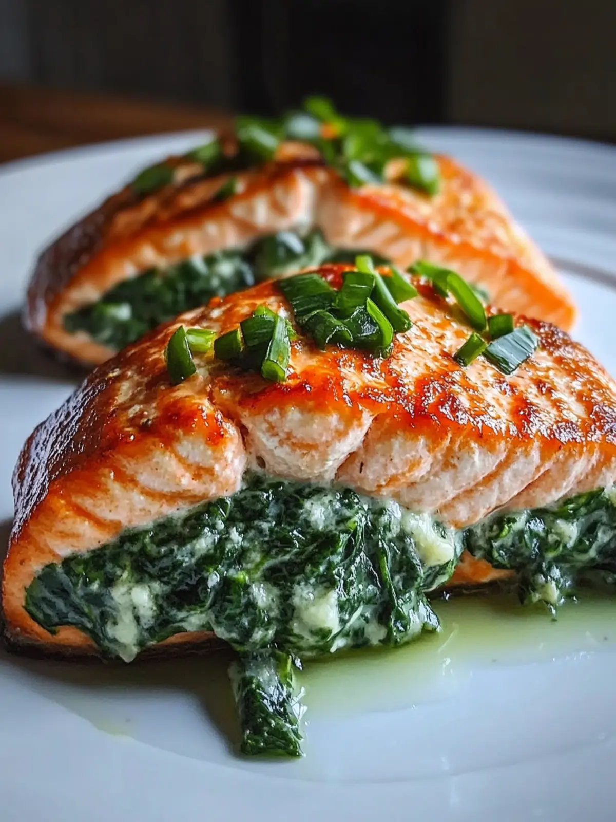 Spinach Stuffed Salmon: A Quick Healthy Delight for Dinner 2 Spinach Stuffed Salmon
