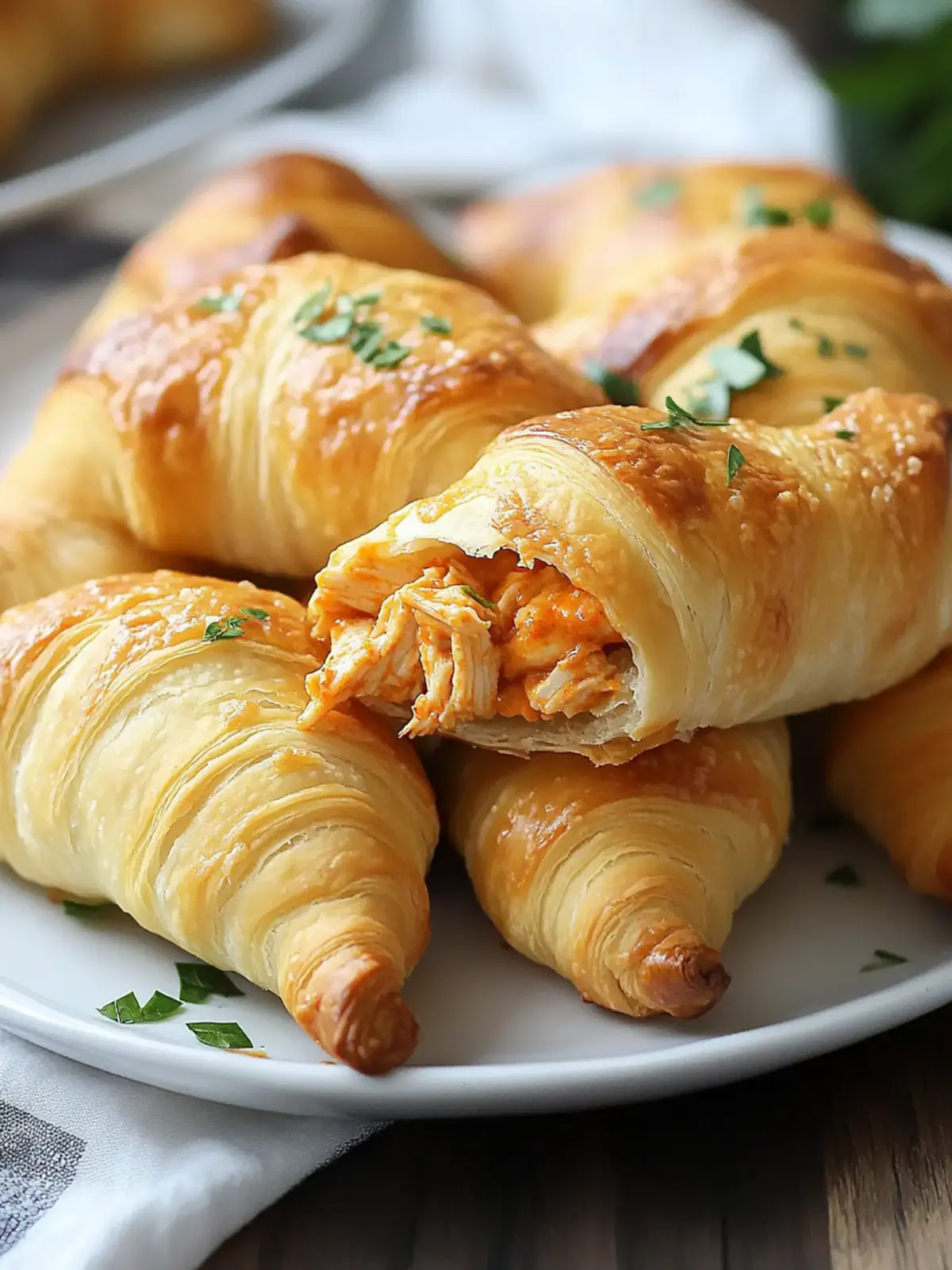 Buffalo Chicken Crescent Rolls