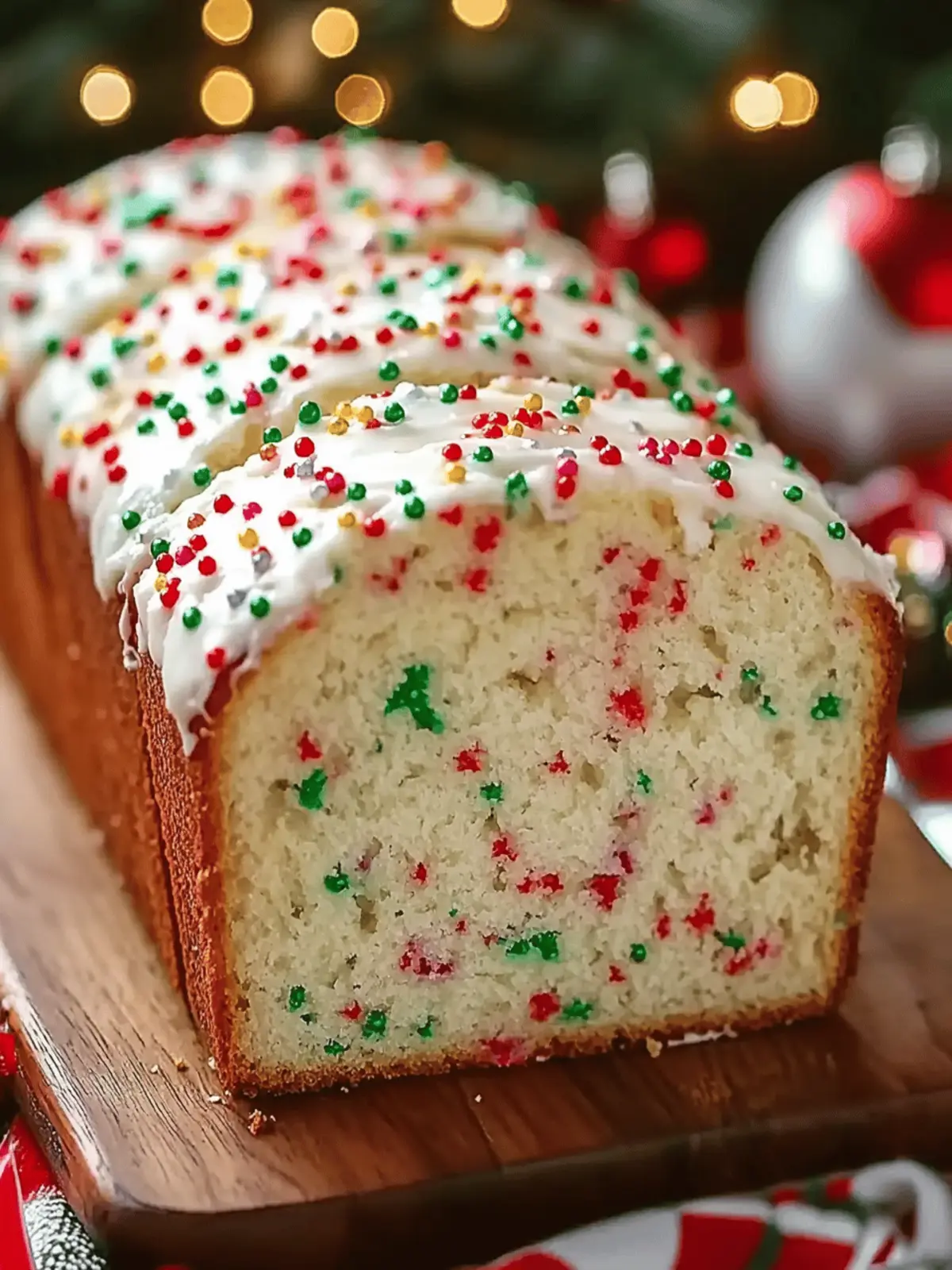 Christmas Sprinkle Buttermilk Bread