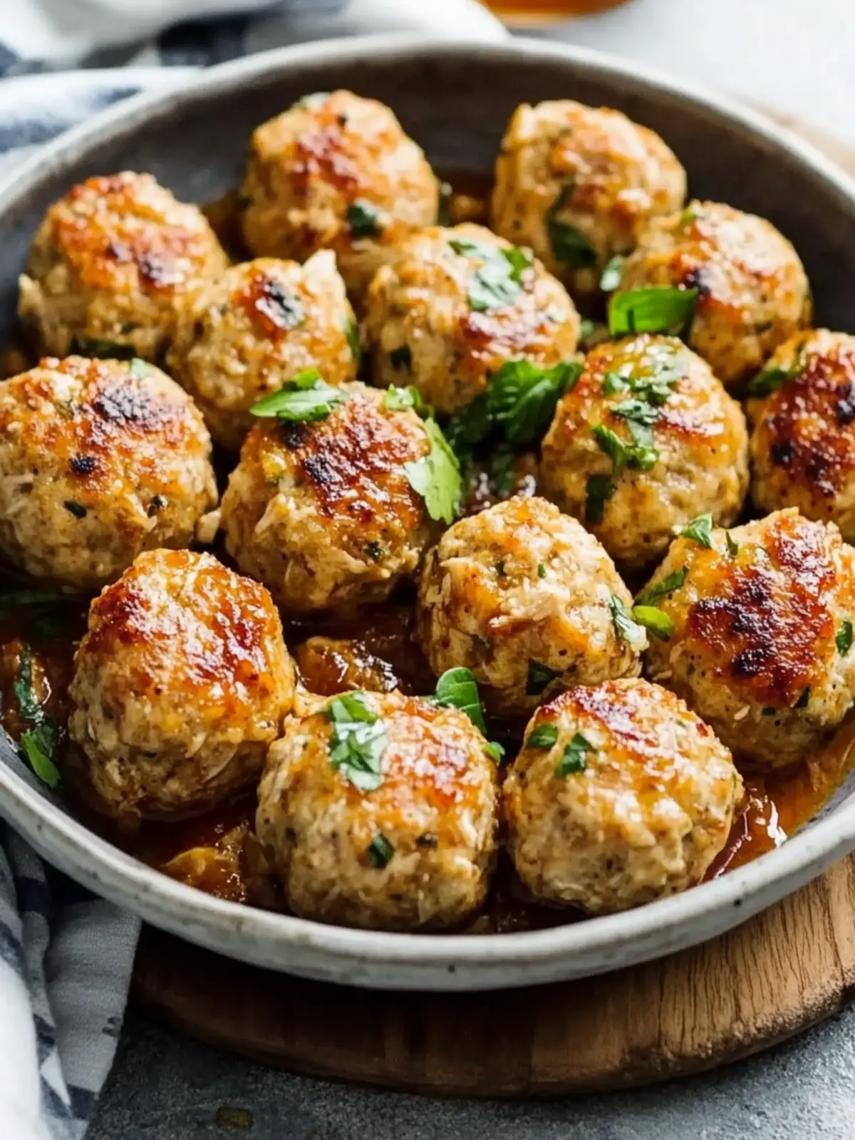 Baked Chicken Meatballs