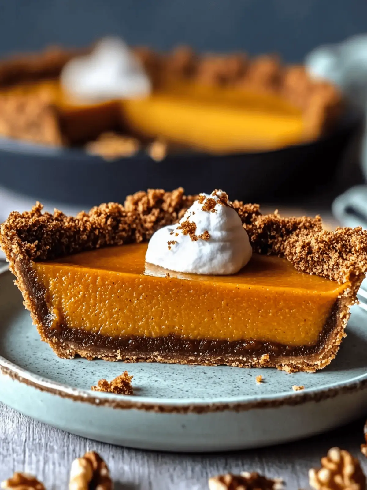 Chai Butternut Squash Pie with Gluten-Free Nut Crust