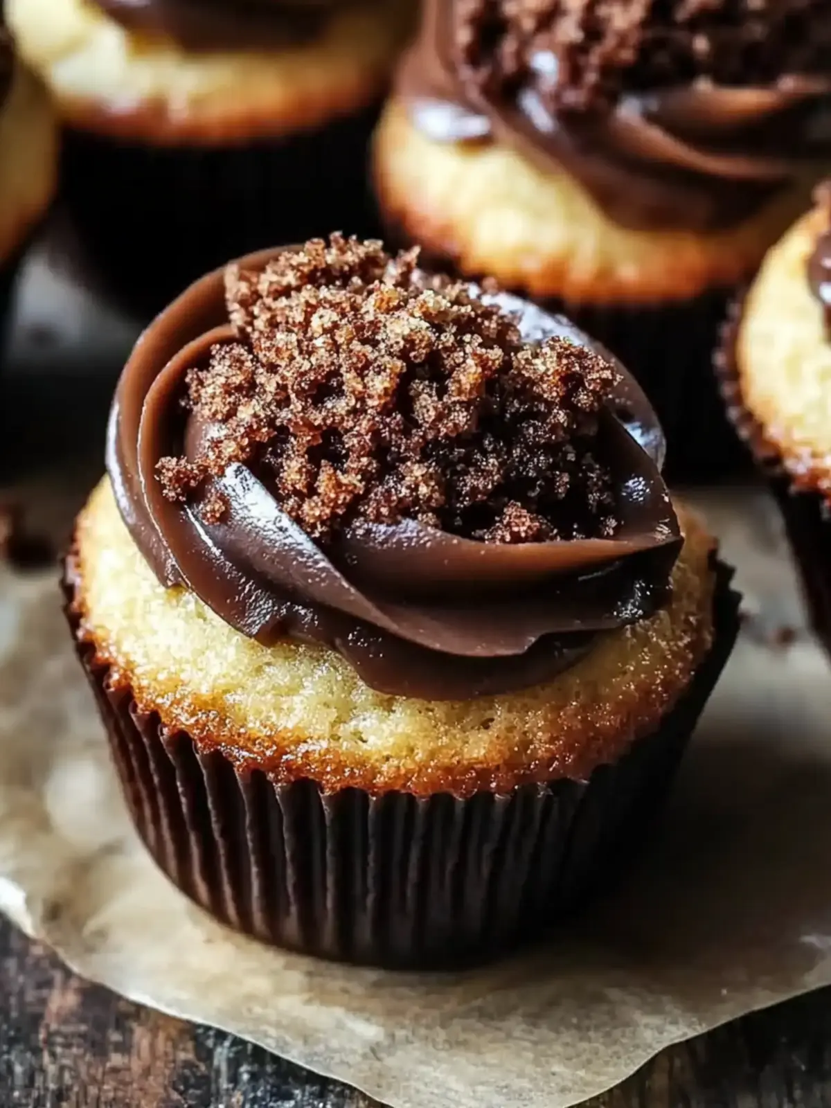 Chocolate Babka Muffins with Espresso Crumble