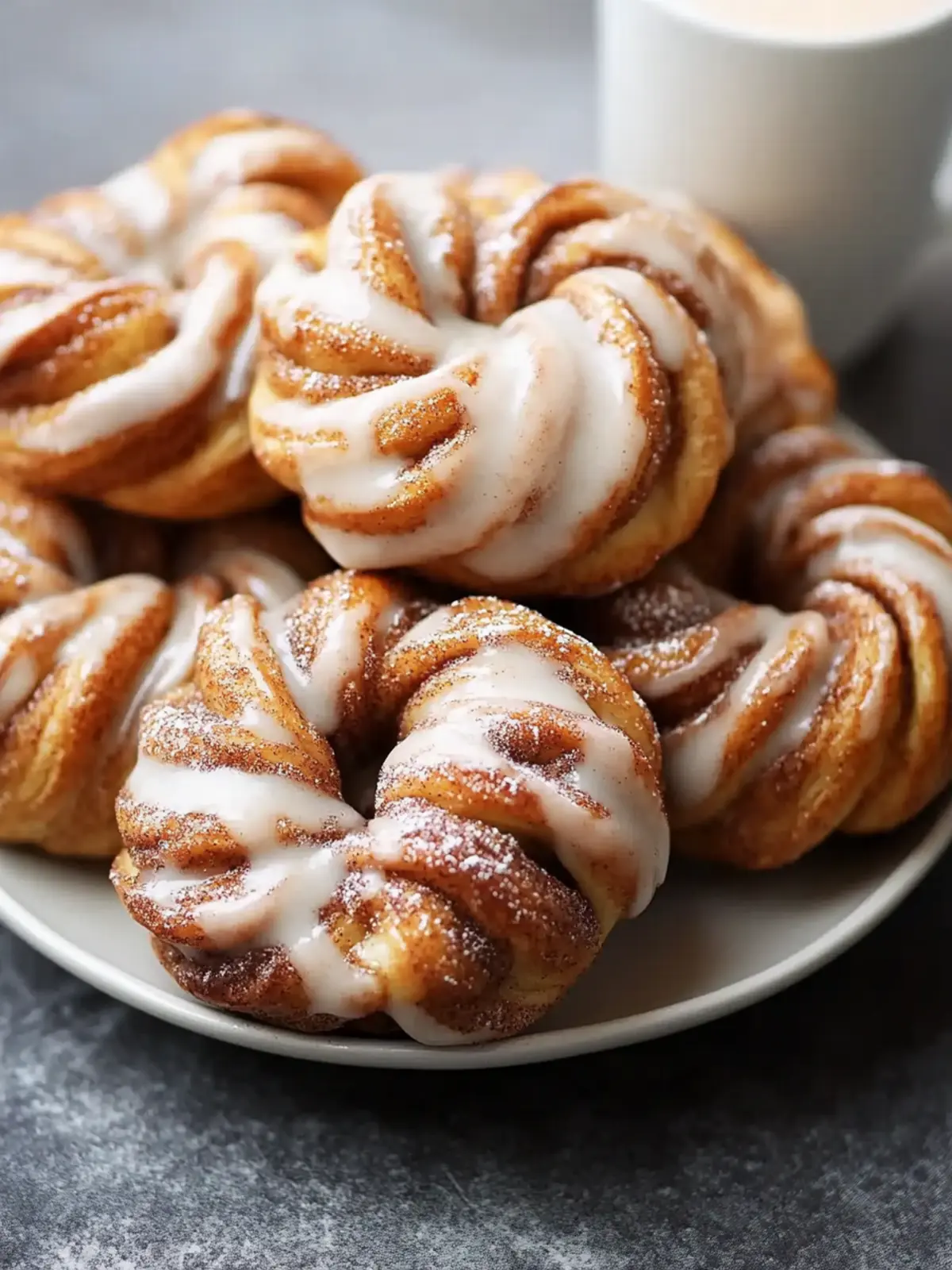 Cinnamon Knots with Coffee Icing Recipe