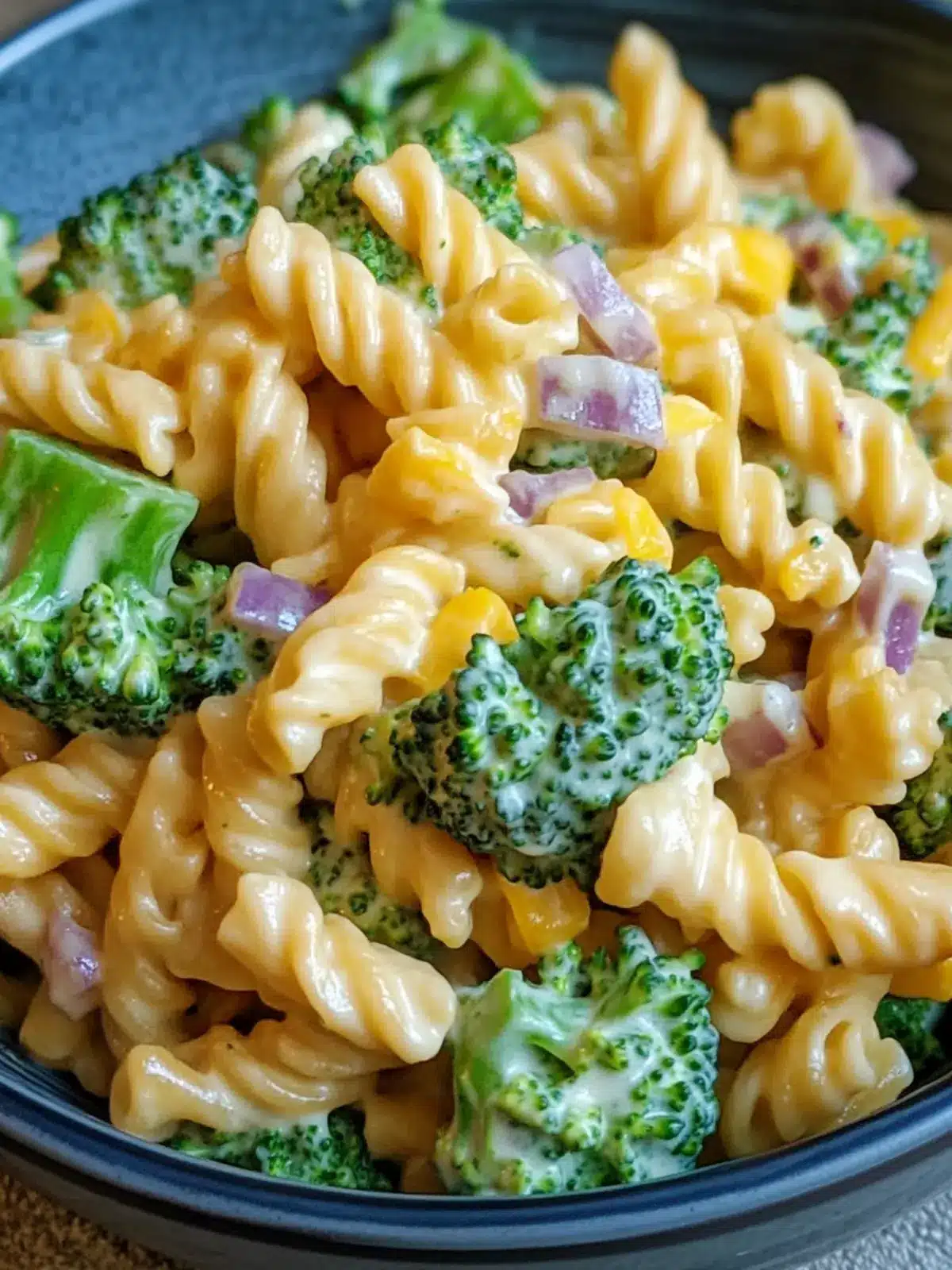 Broccoli Cheddar Pasta Salad