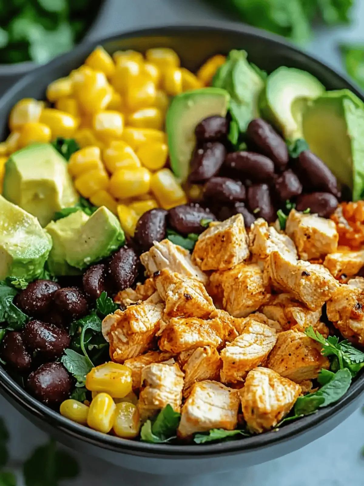 High Protein Southwest Chicken Salad