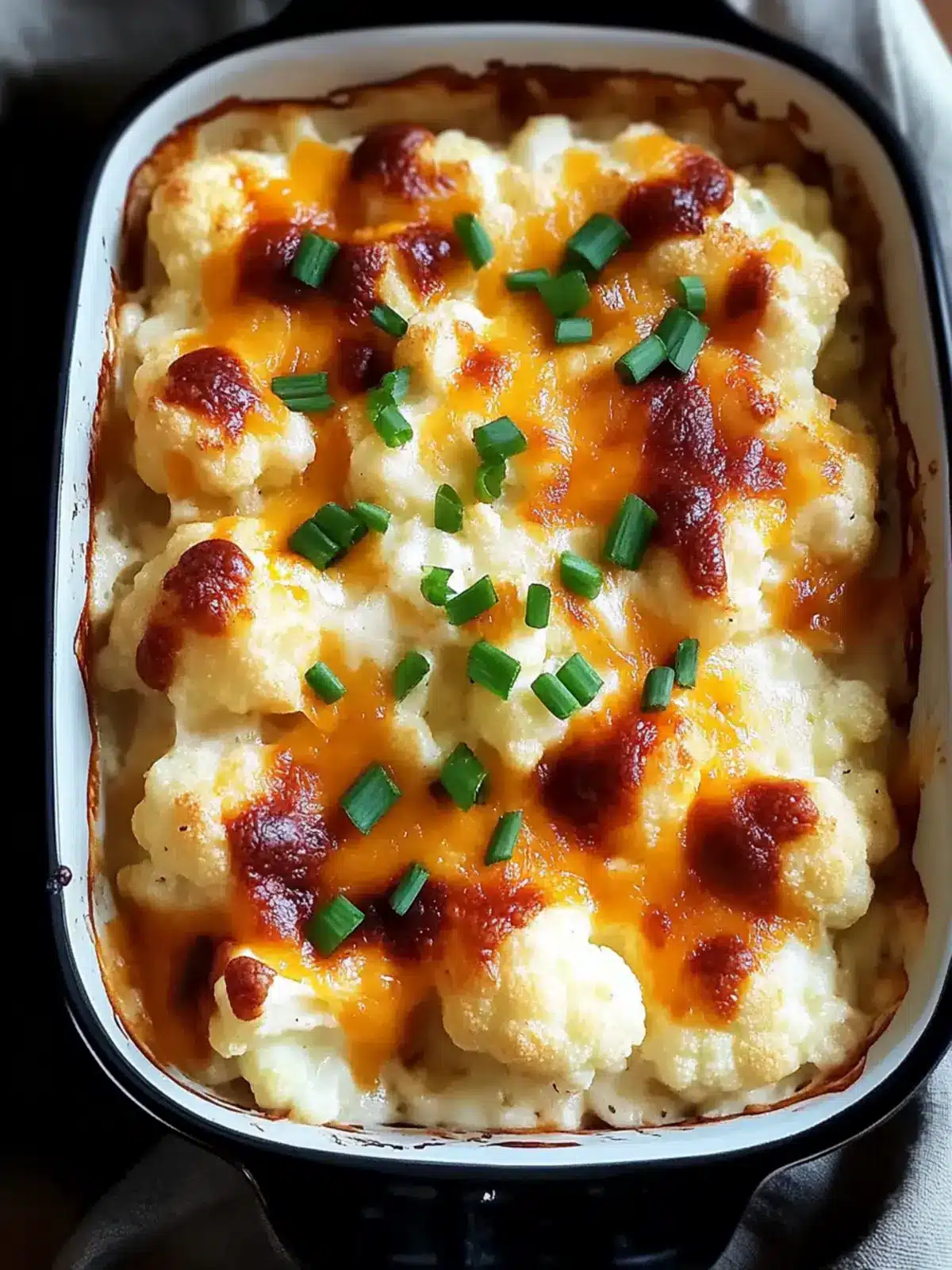 Loaded Creamy Cauliflower Casserole