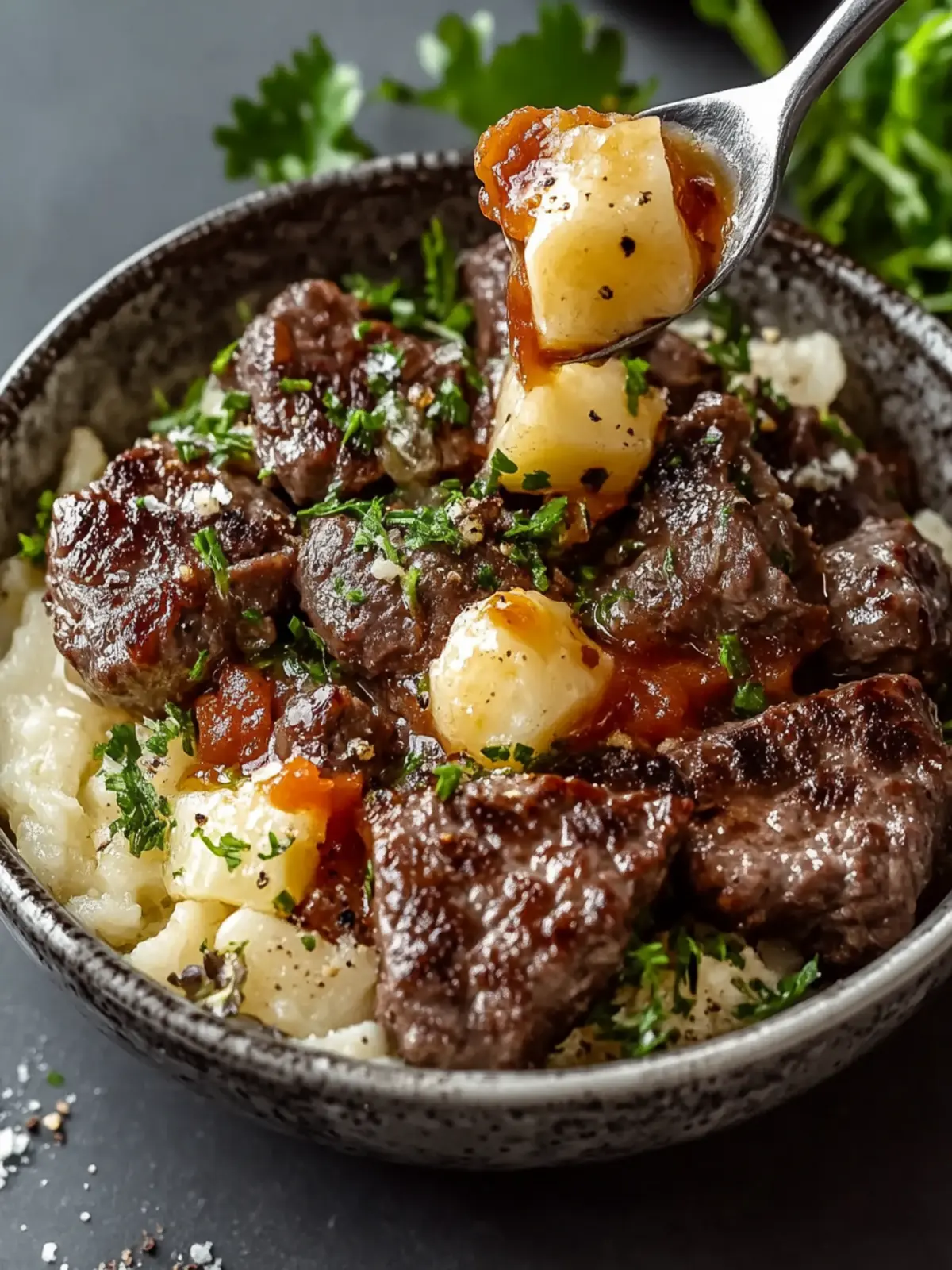 Beefy Garlic Butter Bowl