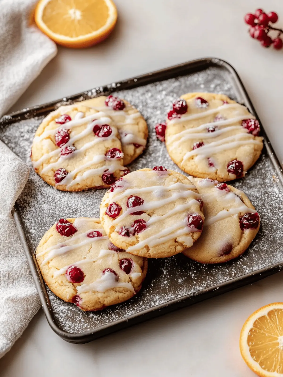 Christmas Cranberry Orange Cookies Recipe