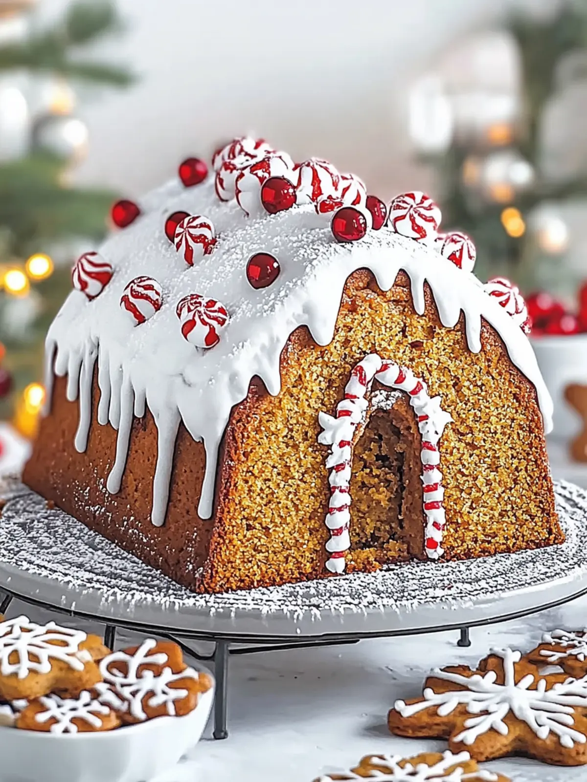 Gingerbread House Spiced Loaf Cake Recipe