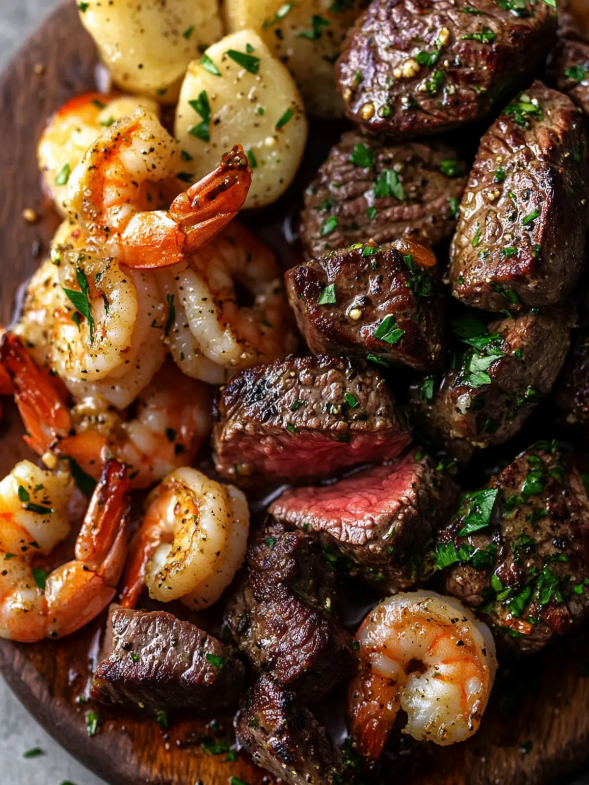 Sizzle Up Garlic Butter Steak Bites & Shrimp for Quick Delights 4 Garlic Butter Steak Bites & Shrimp