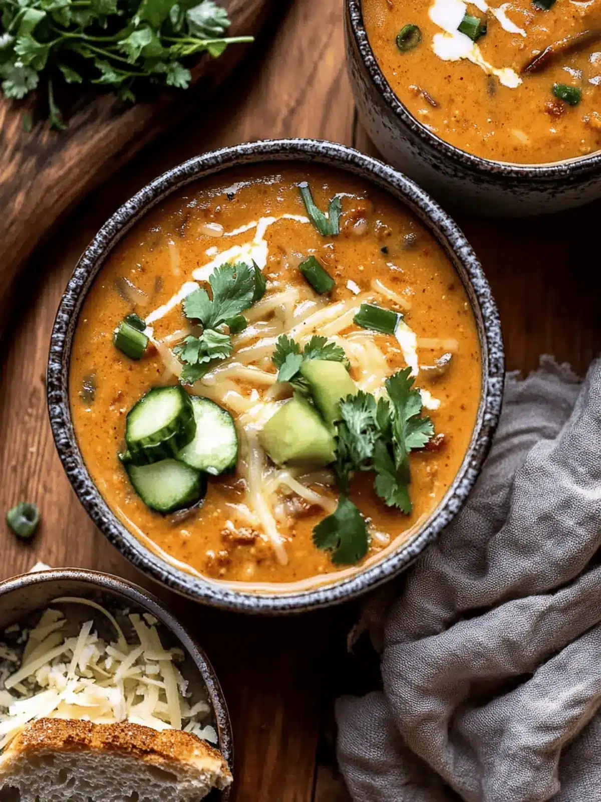 Spicy Chili Beer Cheese Soup