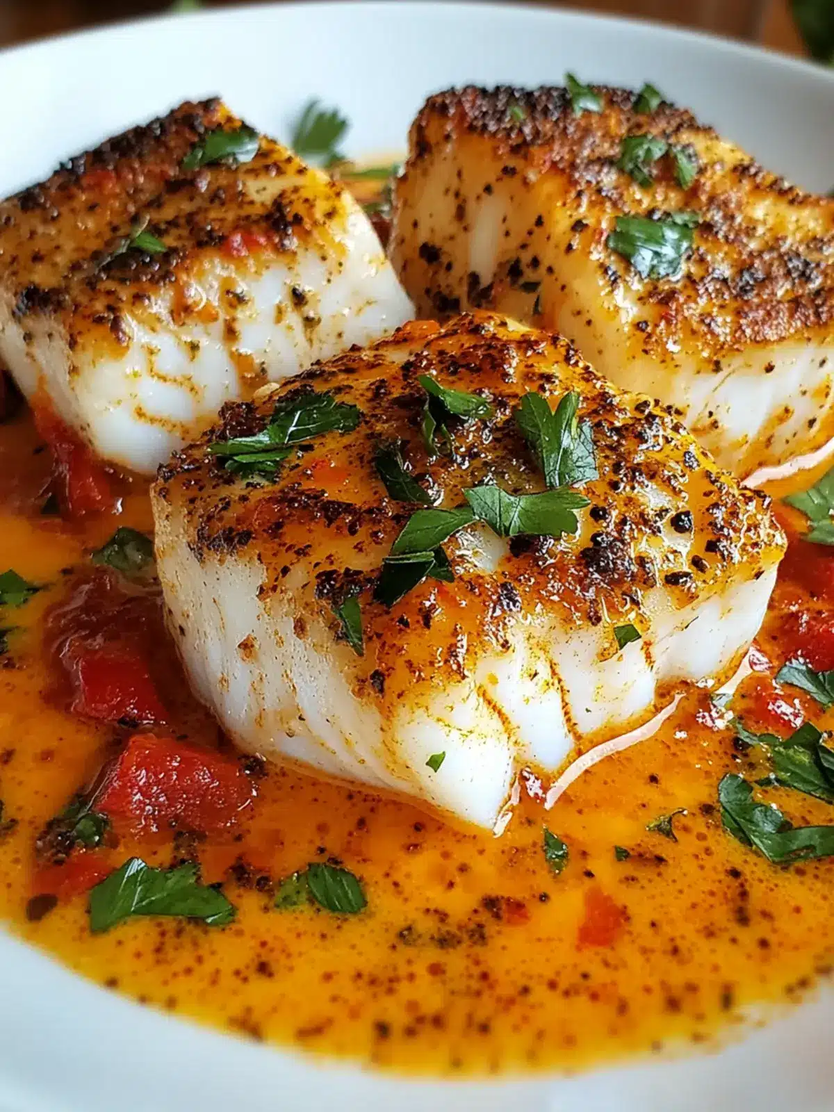 Cod in Roasted Red Pepper Sauce: A Healthy, Flavorful Feast 2 Cod in Roasted Red Pepper Sauce
