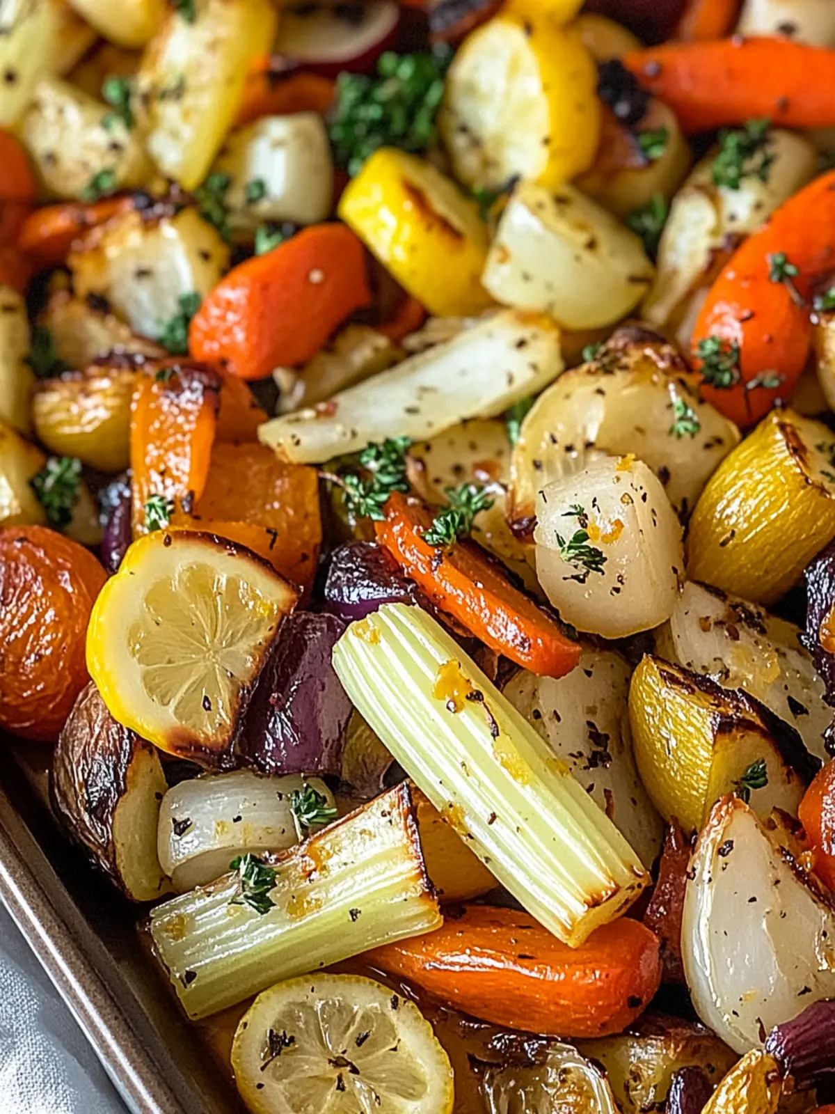 Celery and Lemon Roasted Veggies