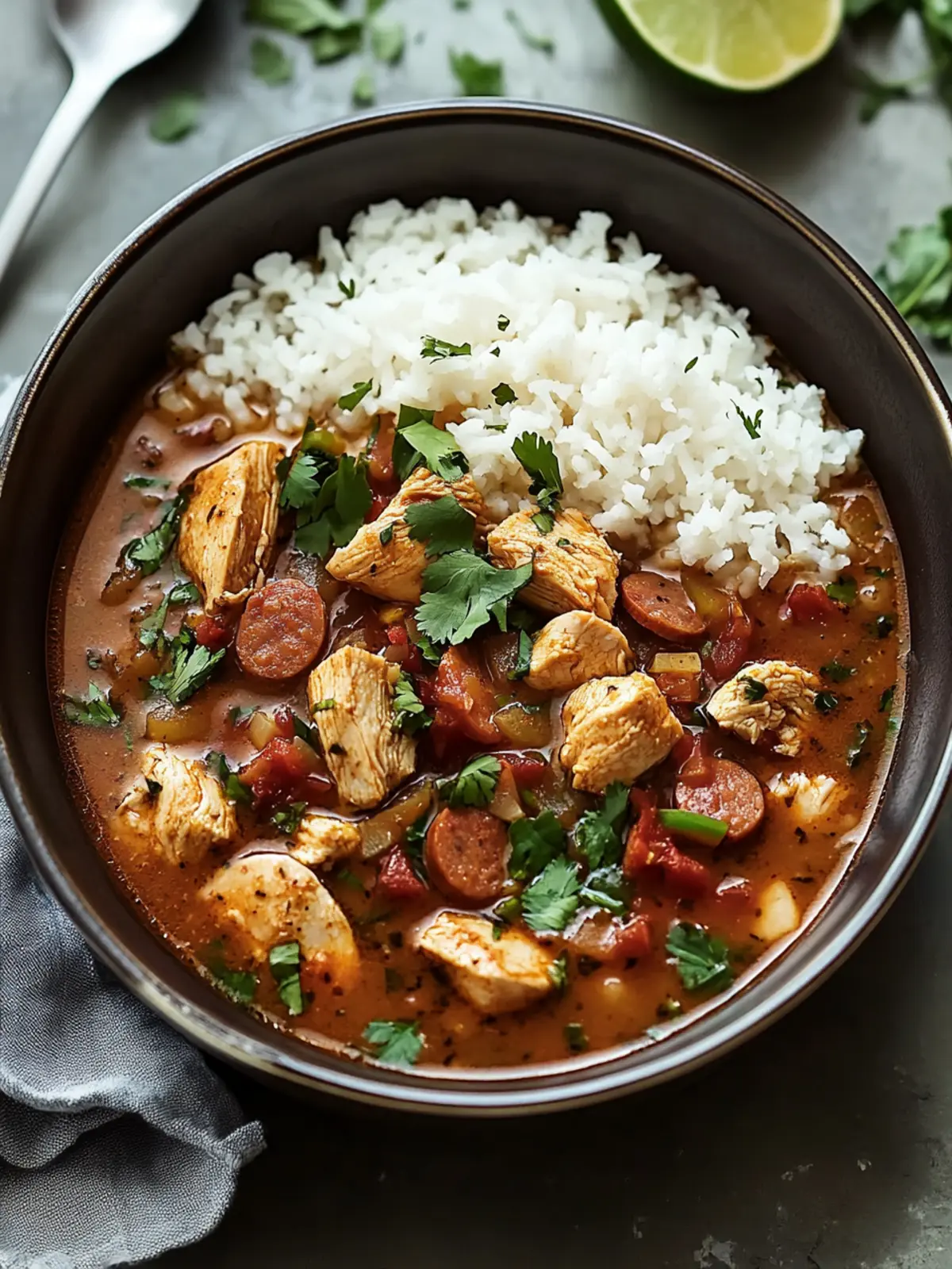 Cajun Chicken and Sausage Gumbo
