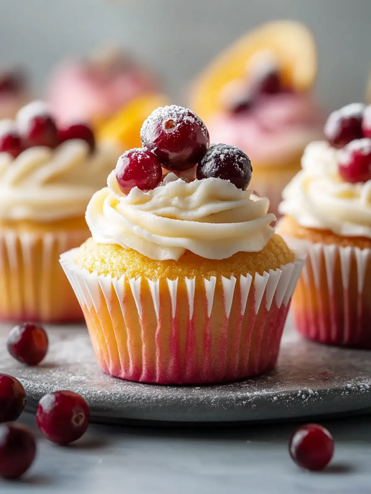 Cranberry Orange Cupcakes