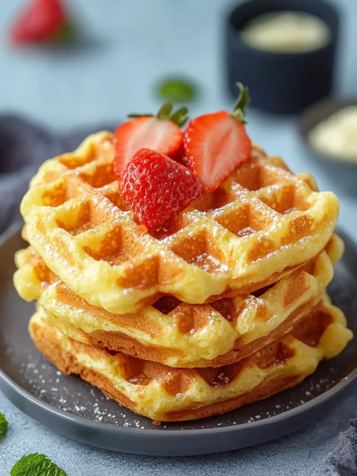 Cheesy & Crispy Chaffles