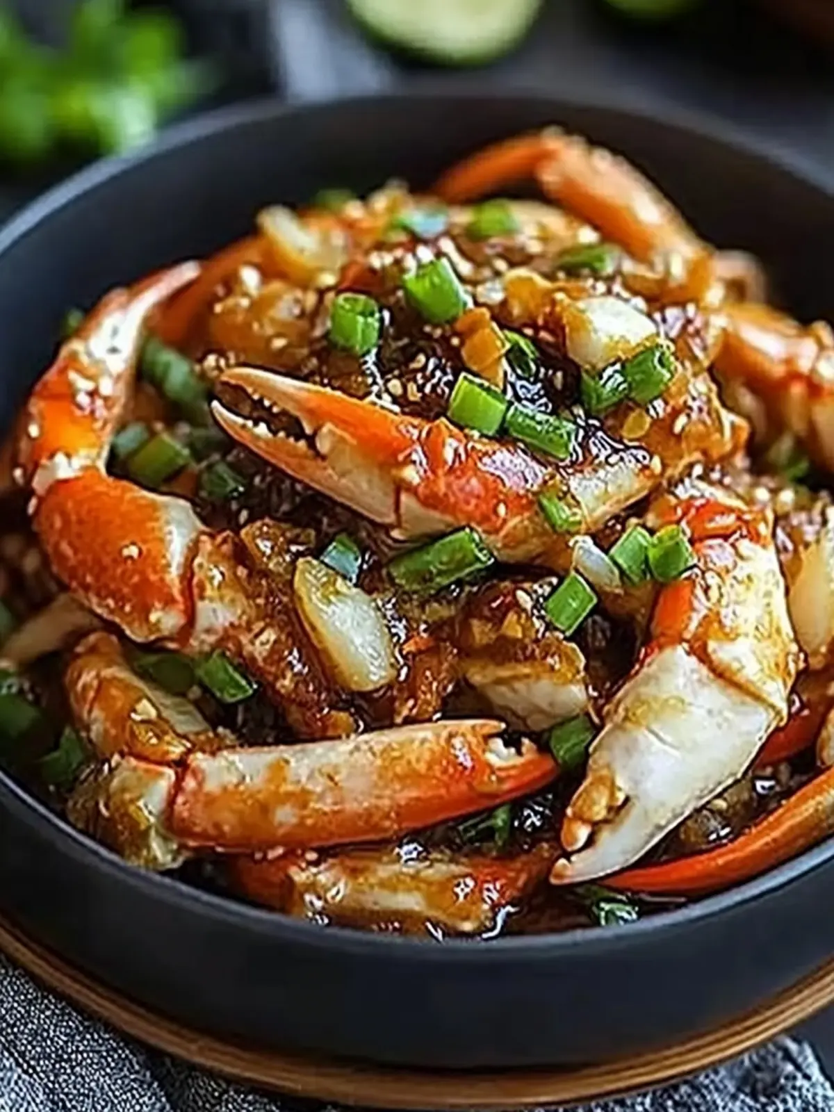 Stir-Fried Crab with Ginger and Shallot