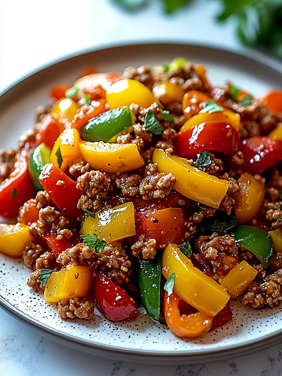 Ground Turkey and Peppers